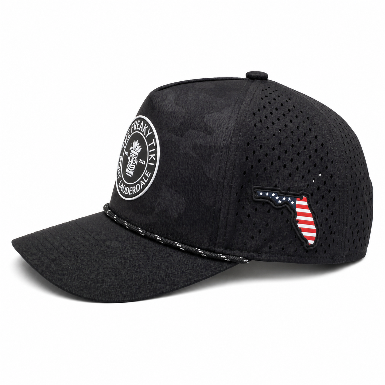 Black Camo Patch Hat, alternate view 5