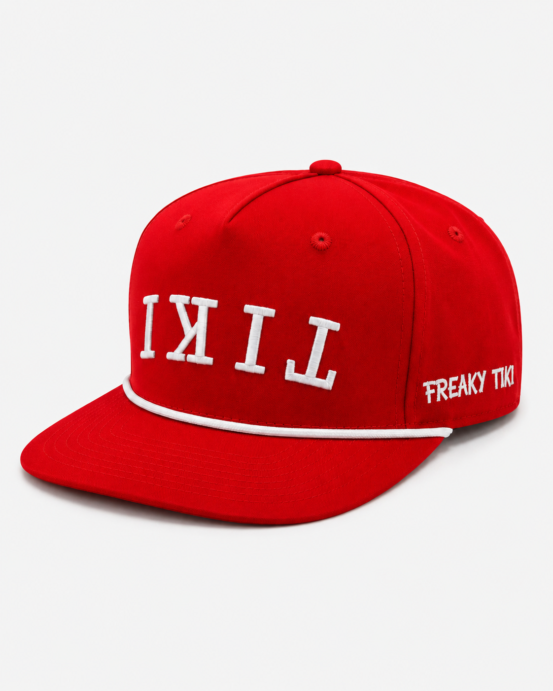 TIKI Hat Red, alternate view 3